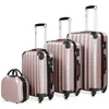 MONZANA® 4tlg. Kofferset mit Beautycase, Rose – M-L-XL – Produktbild-Vorschau 10