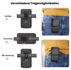 Handy Gürteltasche Nylon Universal Gürtel Tasche Hochformat Produktbild-Vorschau 4