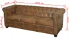 Chesterfield-Sofa 3-Sitzer Kunstleder Braun Produktbild-Vorschau 9
