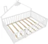 Sweiko lit plat, 140x190 cm, lit d'enfant, barre de maison, Voir les images du produit 15