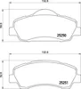 BREMBO Bremsbeläge Satz Vorne passend für PEUGEOT 308 SW II Produktbild-Vorschau 9