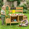 COSTWAY, cucina giocattolo da esterno per bambini, adatta a Anteprima dell’immagine prodotto 2