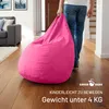 Green Bean® Sitzsack mit Rückenlehne "Drop" 60x60x90cm - Produktbild-Vorschau 8