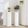 Support pour plantes 2 pcs. Blanc 30x30x80 cm Bois Voir les images du produit 3