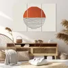 Bild auf Leinwand - Leinwandbild - 3 Teile - Modern Sonne Produktbild-Vorschau 7