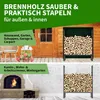TTL GARDEN Kaminholzregal S 100x36x116cm Schwarz mit Produktbild-Vorschau 8