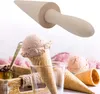 Eiswaffel-Backwerkzeug 1 Stück, Buchenholz, Hörnchenform Produktbild-Vorschau 4
