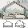 Hausbett 90 x 200 cm,Kinderbett mit Schornstein Produktbild-Vorschau 3