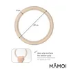 MAMOI® Holz Turnring, Gymnastikring ohne Gurte, Griff für Produktbild-Vorschau 2