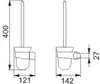 Technical drawing of a toilet brush holder with dimensions. Anteprima dell’immagine prodotto