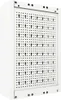 A white metal tool cabinet with a pegboard interior. Náhľad obrázku produktu