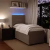 Boxspringbett mit Matratze Hellgrau 90x200 cm Samt Produktbild-Vorschau 4