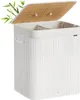 SONGMICS Koš na prádlo s víkem, 2 přihrádky, 120 litrů, Náhled obrázku produktu 1