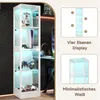 Vetrina LED bianca, collezione, realizzata in vetro Anteprima dell’immagine prodotto 3