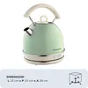 Ariete Vintage waterkoker, rond, 1,7 liter, groen - Productafbeelding-voorbeeld 3