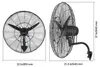 VEVOR 115W Ventilatore da parete industriale da 81 cm, 5,9 Anteprima dell’immagine prodotto 8