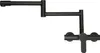 A black kitchen faucet with a movable arm is shown against a white background. Podgląd zdjęcia produktu