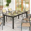 Outsunny Gartentisch Aluminium 190x90 cm Wetterfest Produktbild-Vorschau 2