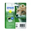 The image shows the packaging of an Epson T1284 yellow ink cartridge, with a close-up of a fox on the right side. Produktbild-Vorschau