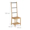 Relaxdays Herrendiener mit Ablage, Bambus, HBT: 133x40x42 Produktbild-Vorschau 4
