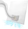 A white vacuum cleaner bag with graphics illustrating airflow. Produktbild-Vorschau