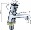 Chrom-Wasserhahn mit selbstschließendem Zeitfluss, Produktbild-Vorschau 5