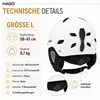 HAGO24 Skihelm Weiß ABS-Kunststoff EPS-Schaumstoff Produktbild-Vorschau 4