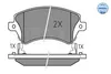 MEYLE 025 237 6617/W Bremsbeläge Vorne für TOYOTA COROLLA Produktbild-Vorschau 2