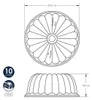 Pánev Nordic Ware Elegant Bundt Pan 58677 Náhled obrázku produktu 10