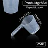 Set di 2 misurini in plastica da 120 ml, trasparenti e con Anteprima dell’immagine prodotto 2