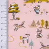 Baumwollstoff Meterware FOREST LIVING Waldfreunde rosa bunt Produktbild-Vorschau 3