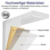 A diagram showing the layers of material used in a shower panel, with text describing the materials and benefits. Náhľad obrázku produktu