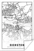 MuchoWow® Poster Stadtplan - Dorsten - Karte 120x180 cm - Produktbild-Vorschau 1