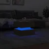 Table basse avec lampes LED Chêne Sonoma 50x50x40 cm Voir les images du produit 5