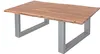 Couchtisch Baumkante massiv Akazie Natur 130 x 75 cm Produktbild-Vorschau 1
