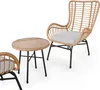 A set of outdoor furniture, including two chairs and a table, displayed on a white background. Náhled obrázku produktu