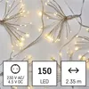LED světelný řetěz – svítící trsy, nano, 2,35 m, vnitřní, teplá bílá, časovač Anteprima dell’immagine prodotto