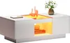 Sweiko Table basse blanche 100x50x35,5 cm - avec revêtement Voir les images du produit 4