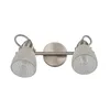 Lindby Bad-Wandleuchte Kara, 31 cm, 2-flg., Glas, IP44, G9 Produktbild-Vorschau 1
