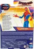 The back of a Spider-Man action figure packaging, showing the figure and descriptive text. Anteprima dell’immagine prodotto