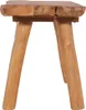 Panchina da giardino 80 cm in teak massiccio Anteprima dell’immagine prodotto 2