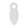 A single white plastic clip for picture frames. Náhled obrázku produktu