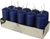 Papstar Stumpenkerzen Ø 40 mm 90 mm dunkelblau, 4 x 10 Produktbild-Vorschau 1