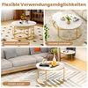 STILVORA Couchtisch 2er Set Satztisch Gold, Beistelltisch Produktbild-Vorschau 4