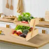 Obstkorb Bambus mit 2 Etagen Gemüsekorb Stehend Küche Produktbild-Vorschau 4