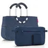Loopshopper M Herringbone Dark Blue Einkaufstasche Produktbild-Vorschau 4