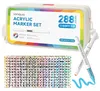 LanGuo Acrylmarker-Set mit 288 Farben – Pinselspitze, Produktbild-Vorschau 1