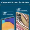 A close-up marketing image showing two phones with protective cases, highlighting camera and screen protection features. Produktbild-Vorschau