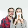 Mr. & Mrs. Panda Postkarte Lamakopf Genervt - Weiß - Produktbild-Vorschau 4