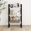 vidaXL Bücherregal 3 Fächer Weiß 80x30x105 cm Massivholz Produktbild-Vorschau 12